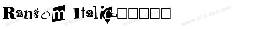 Ransom Italic字体转换